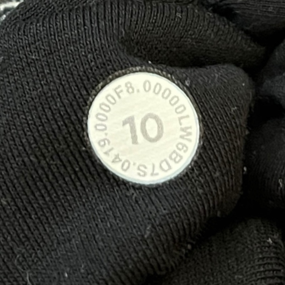 lululemon Align Crop 21” Cross Waist Mini Space Dye Herringbone Heathered Black - Picture 5 of 6
